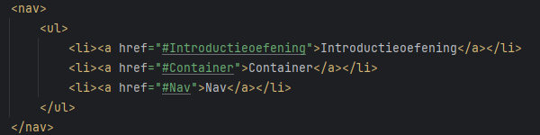code navigatie